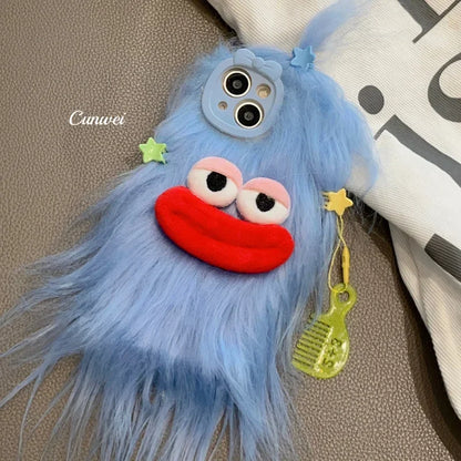 Cute Plush Monster Style iPhone Case – Mobizzio
