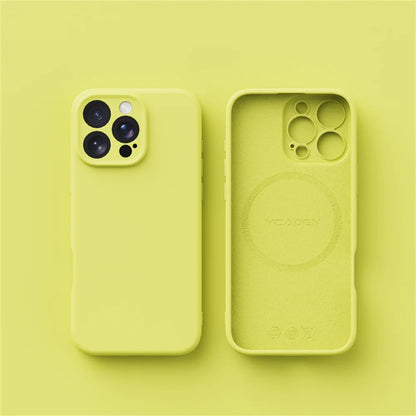 Luxury Liquid Silicone For Magsafe Phone Case For iPhone 16 Plus 15 14 13 12 Pro Max 11 Wireless Charging Skin Smooth Cover