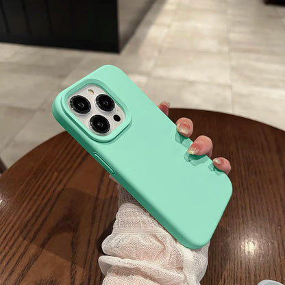 Luxury For Apple Original Silicone Phone Case For iPhone 15 13 12 11 14 Pro Max Mini X XS XR 8 Plus Shockproof Cover Accessories