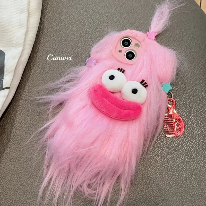 Cute Plush Monster Style iPhone Case – Mobizzio