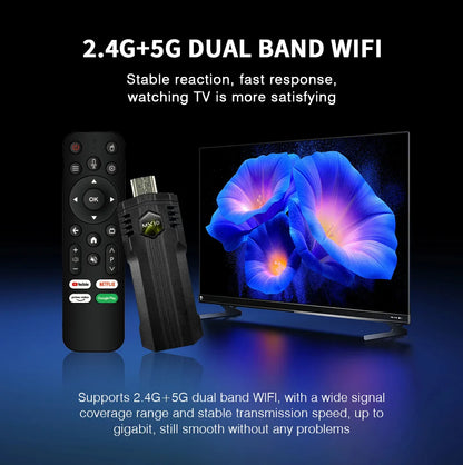 4K Streaming Smart TV Stick MX10 X1 4K Ultra 2GB 16GB WIFI Voice Remote Android 13 TV Sticks Set Top Box Fire Stick