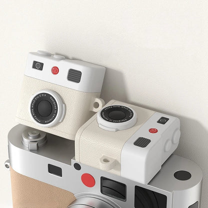 Fashion Retro 3D Camera Earphone Cover for Apple Airpods 4 Soft Silicone Bluetooth Headphone Protective Case New Design