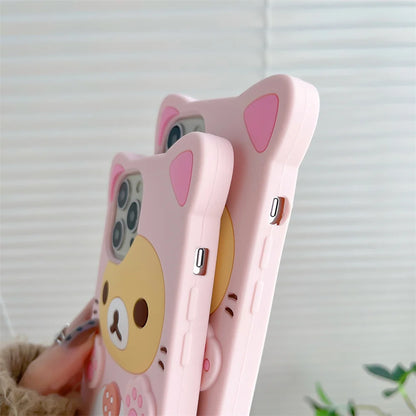 Cute Bear Silicone Designer iPhone Case – Mobizzio