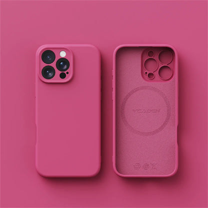 Luxury Liquid Silicone For Magsafe Phone Case For iPhone 16 Plus 15 14 13 12 Pro Max 11 Wireless Charging Skin Smooth Cover