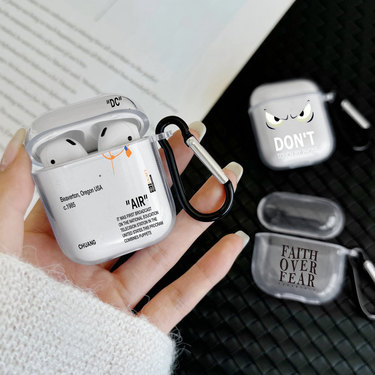 Anti-slip Silicone Case For Airpods Pro3, Pro2, Pro Bluetooth Earphone Cover For Airpods 4 3 1or2 Stylish White Protective Cover