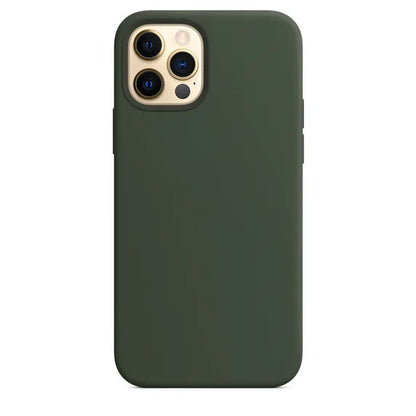 Original Official Logo Silicone Phone Cases for iPhone 11 12 13 14 15 Pro Max Skin for Apple iPhone 13 14 11 Pro Full Cover case