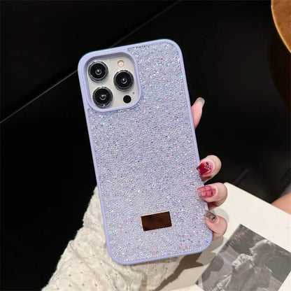 Luxury Bling Glitter Phone Case For iPhone 16 Pro Max 15Pro 14plus 13 12 Vogue Protective Soft Diamond Cover Protective Shell