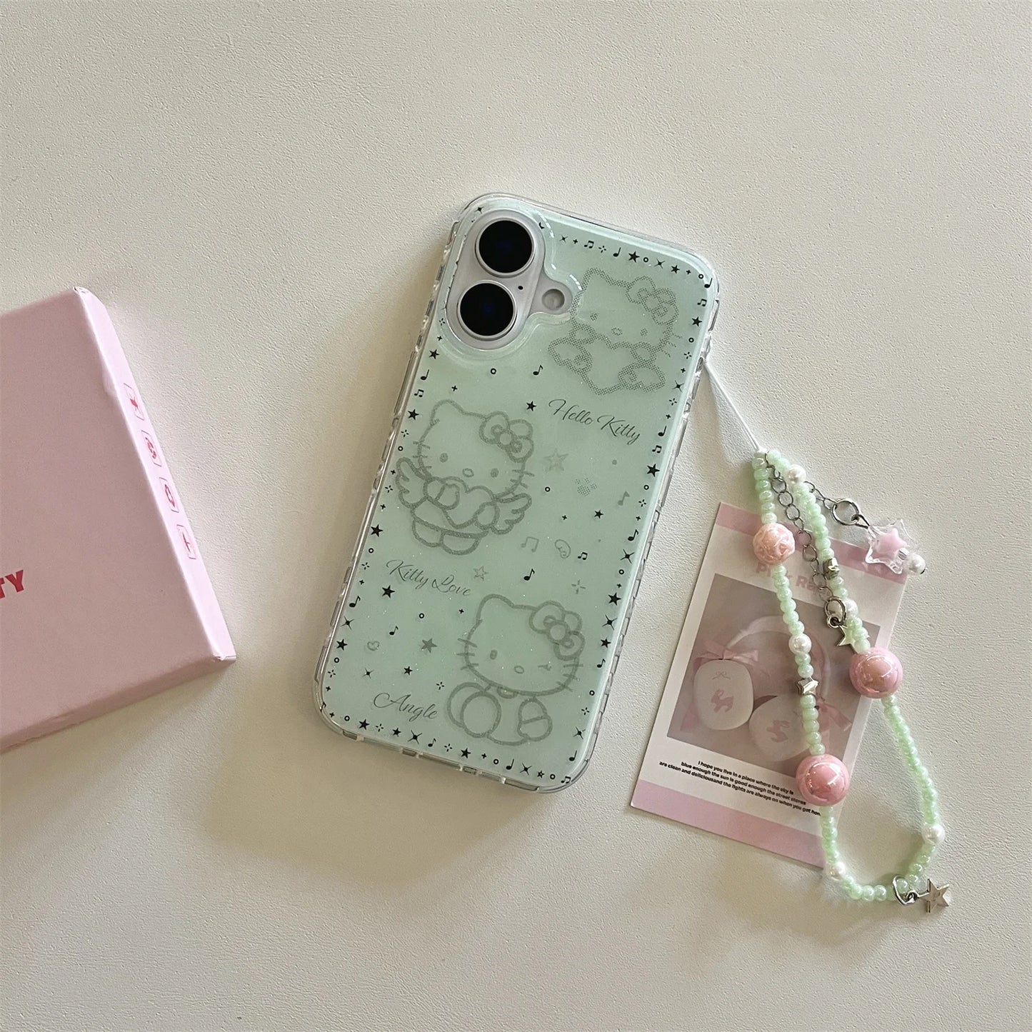 Cat phone case hello kitty With luxury imitation diamonds and glitter for iPhone 16 15 14 13Pro Max bumper Protective Shockproof