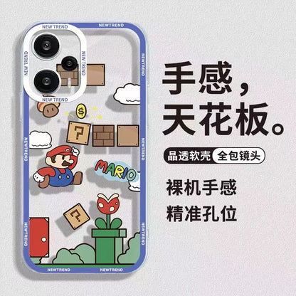 Japan Super Mario Art Phone Case For IPhone 15 Pro Max 14 11 12 13 Mini XR XS 7 8 6 6S Plus SE Hot Games Soft Clear Back Cover