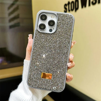 Luxury Bling Glitter Phone Case For iPhone 16 Pro Max 15Pro 14plus 13 12 Vogue Protective Soft Diamond Cover Protective Shell
