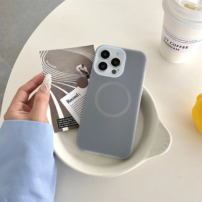 Luxury Jelly Liquid Silicone Magnetic For Magsafe Case For iPhone 17 Air 16 E 15 14 13 12 11 Pro Max Plus Shockproof Matte Cover