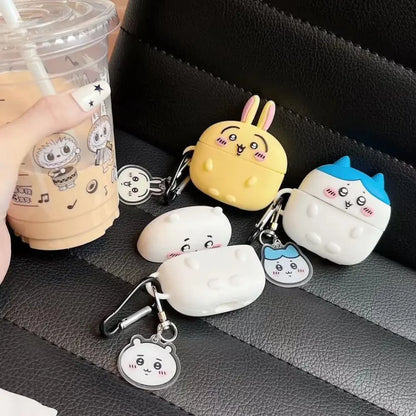 For Airpods 4 3 2 1 Pro 2 Case Kawaii Chiikawa Protective Shell Hachiware Usagi Cute Apple Wireless Bluetooth Earphone Girl Gift
