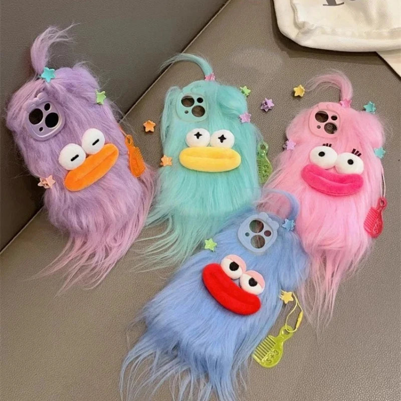 Cute Plush Monster Style iPhone Case – Mobizzio