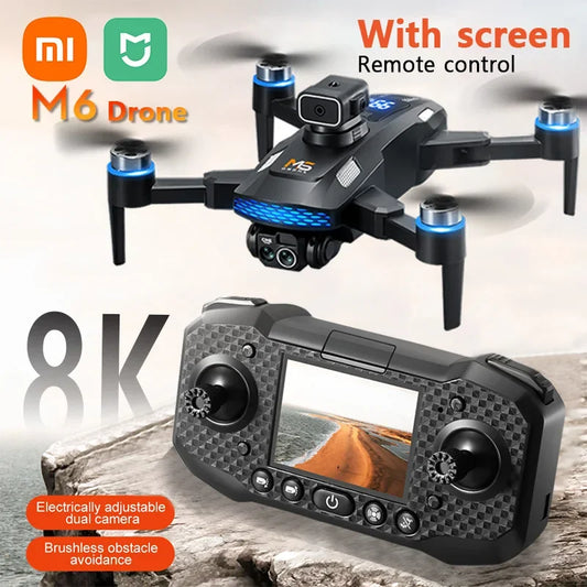 Mijia M6 Drone 8K Professional HD Camera Drones 5G WIFI FPV Video 4k UAV With screen Remote control RC Quadcopter Dron