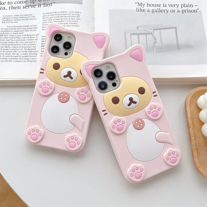 Cute Bear Silicone Designer iPhone Case – Mobizzio