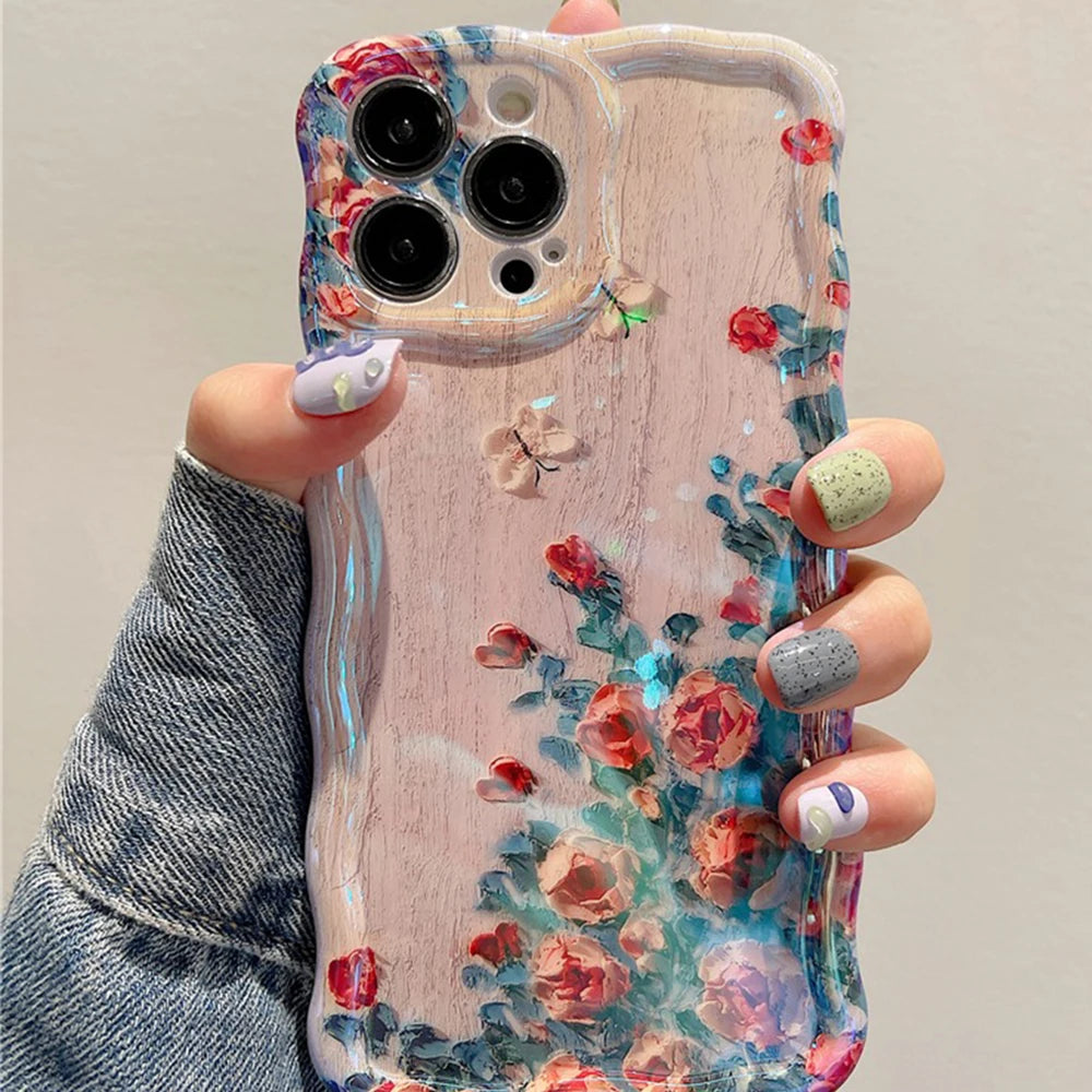 Retro Floral Art Designer iPhone Case – Mobizzio