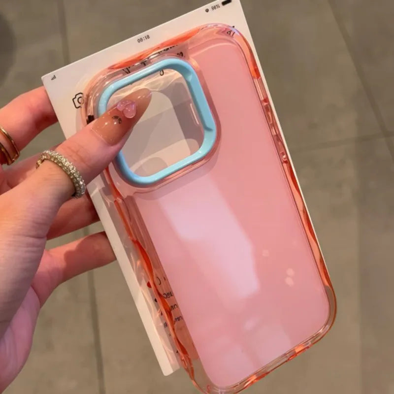 Luxury Jelly Candy Shockproof Case for iPhone 17 Air 16 15 14 Plus 13 12 11 Pro Max Soft Hit Color Bumper Armor Aesthetic Cover