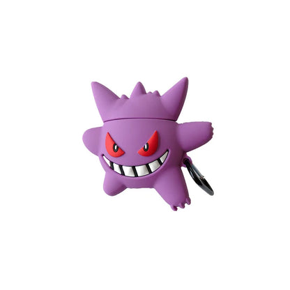 Pokemon Purple Gengar Shockproof Protective Earphone Silicone Cover For Airpods Pro 2 Case/Airpods 1/2/3 Case Kids Girls