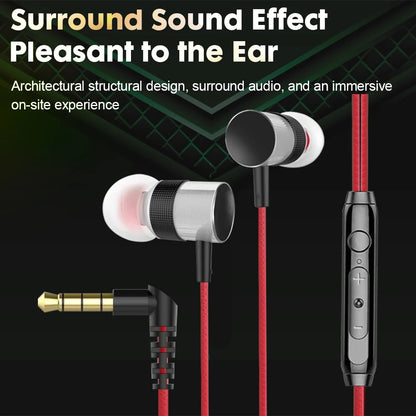 HiFi Wired Earphones with Dolby Surround Sound - 3.5mm Jack Enhanced Audio Quality In-Ear Headphone for Smart Phone PC Earphone