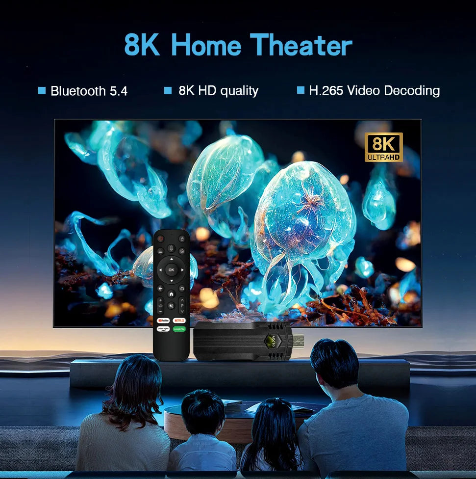 4K Streaming Smart TV Stick MX10 X1 4K Ultra 2GB 16GB WIFI Voice Remote Android 13 TV Sticks Set Top Box Fire Stick