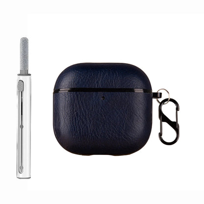 Retro Leather PU Case For AirPods 4 4th ANC 2024 Cover With Cleaner Pen Headphone Wireless Charging Box For AirPods 4 Coque Capa