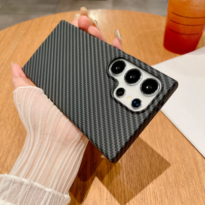 Carbon Fiber Texture Armor Magnetic For Magsafe Case For Samsung S25 S24 S23 S22 Note 20 Ultra 10 Plus A56 A16 A55 Hard PC Cover