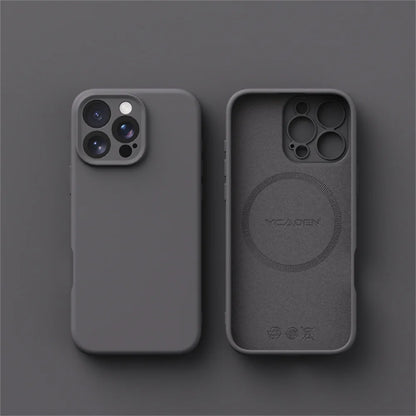 Luxury Liquid Silicone For Magsafe Phone Case For iPhone 16 Plus 15 14 13 12 Pro Max 11 Wireless Charging Skin Smooth Cover