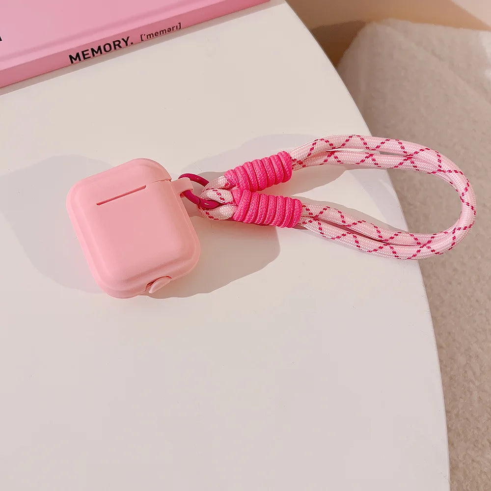 Earphone Case with Lanyard Strap for AirPort Pro 2 2022 2nd Generation Air Pods 3 2 1 3rd Gen Cover Accessories