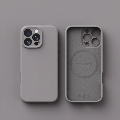 Luxury Liquid Silicone For Magsafe Phone Case For iPhone 16 Plus 15 14 13 12 Pro Max 11 Wireless Charging Skin Smooth Cover