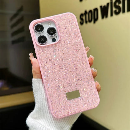 Luxury Bling Glitter Phone Case For iPhone 16 Pro Max 15Pro 14plus 13 12 Vogue Protective Soft Diamond Cover Protective Shell
