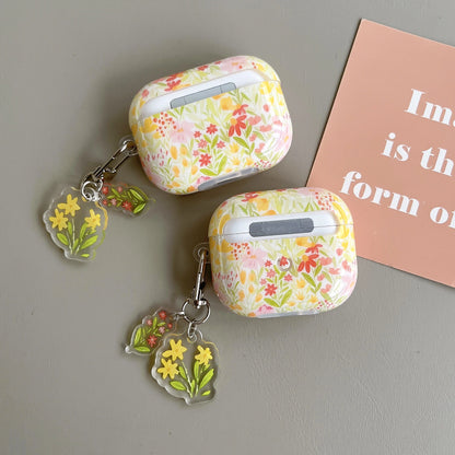 glamorous floral pattern case for the AirPods1/2 AirPods3 AirPods pro and pro2 TPU headphone covers