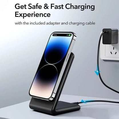 Magnetic Wireless Charger for MagSafe Dock Stand 15W Fast Charging for iPhone 15 14 13 12 Pro Max Mini Plus  for Samsung S24 S23