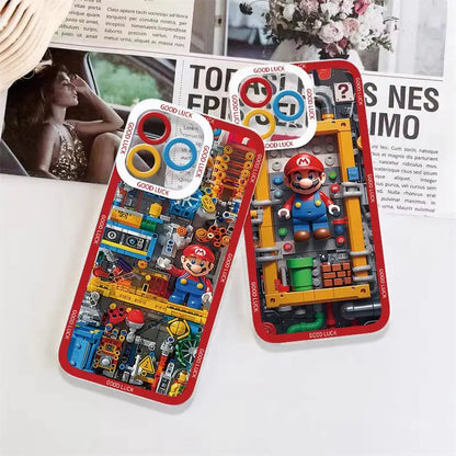 Japan Super Mario Art Phone Case For IPhone 15 Pro Max 14 11 12 13 Mini XR XS 7 8 6 6S Plus SE Hot Games Soft Clear Back Cover