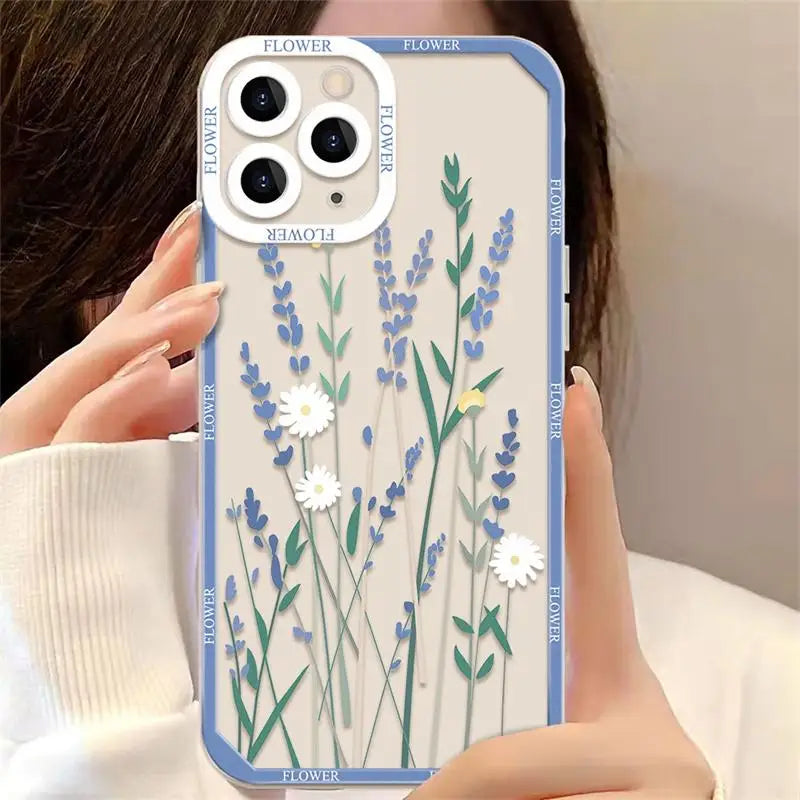 Flower Case For Samsung Galaxy A06 A56 A16 A36 A55 5G A15 A54 A14 A34 A50 A23 A32 A33 A31 A51 A71 A05 A05S S25 Ultra Plus Cover