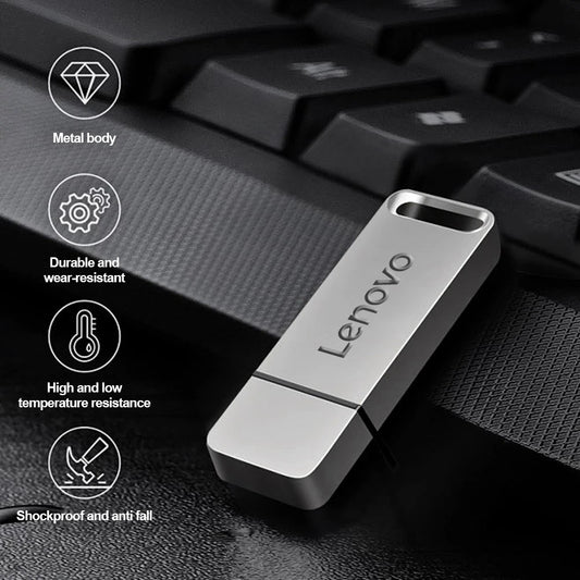 Metal 64TB U Disk Flash Drive USB 3.0 High Speed File Transfer 16TB 8TB Ultra-large Capacity Waterproof Mechanical Style