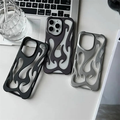 3D Flame Pattern Slim iPhone Case – Mobizzio