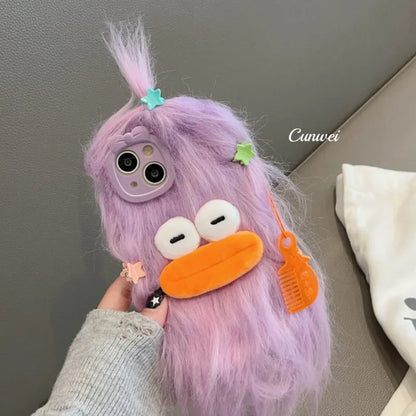 Cute Plush Monster Style iPhone Case – Mobizzio