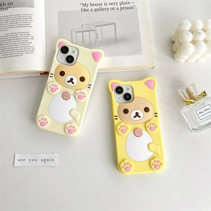 Cute Bear Silicone Designer iPhone Case – Mobizzio