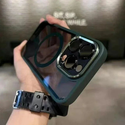 Luxury Acrylic Clear Magnetic For Magsafe Wireless Charge Case For iPhone 17 15 14 13 12 11 16 Pro Max Hybrid Shockproof Cover