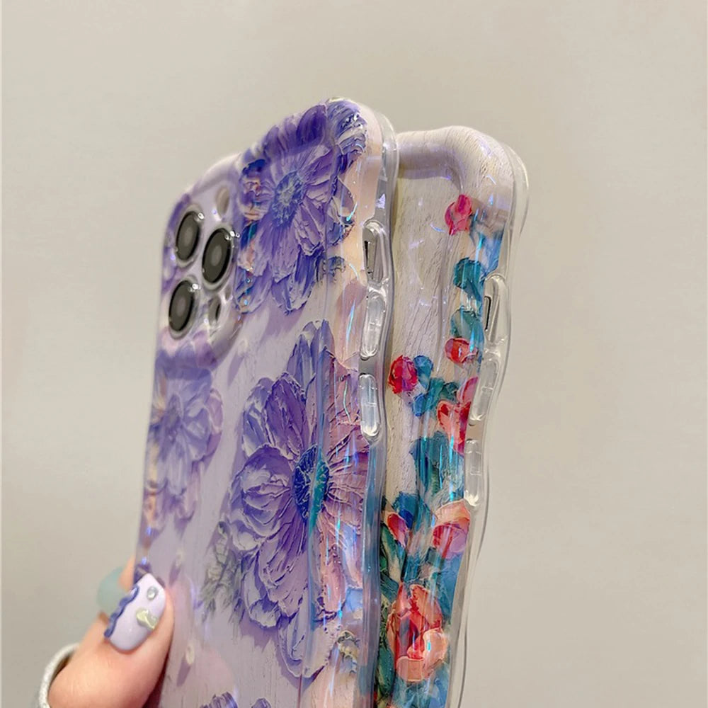 Retro Floral Art Designer iPhone Case – Mobizzio