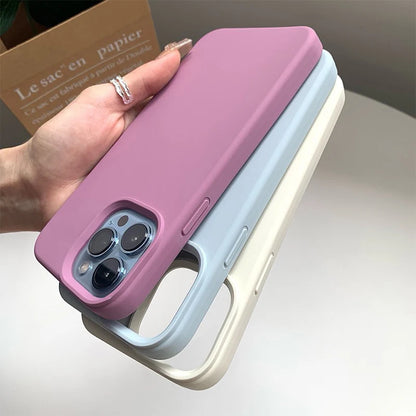 Luxury For Apple Original Silicone Phone Case For iPhone 15 13 12 11 14 Pro Max Mini X XS XR 8 Plus Shockproof Cover Accessories
