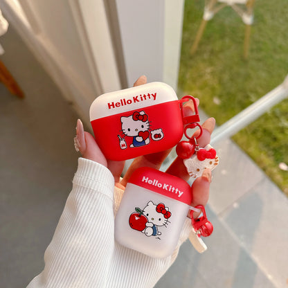 For Airpods 1 2 3 4 Pro Pro 2 Color Collision Fashion Hello Kitty Matte TPU Earphone Case Accessories Cover
