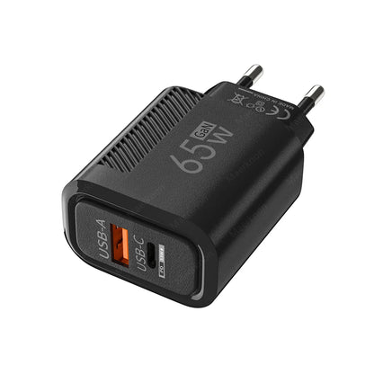 USB C GaN Charger 65W QC3.0 Fast Charging Phone Charger Adapter For iPhone Samsung Xiaomi Quick Charging EU/US Plug Wall Charger
