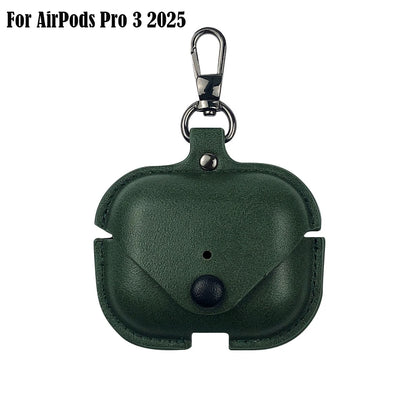 Retro Leather Case For AirPods 4 Pro 3 Business Earphone Cases For Apple AirPods 4 4th Generation Cover Headset Shell With Hook