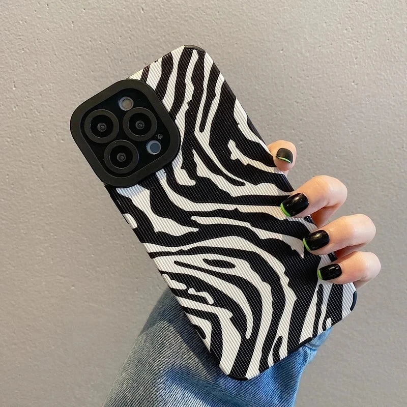 Bold Zebra Pattern Designer iPhone Case – Mobizzio