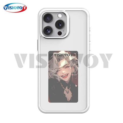 Premium NFC E-Ink Screen Phone Case – Customizable DIY Smart Cover for iPhone 13/14/15/16 Pro