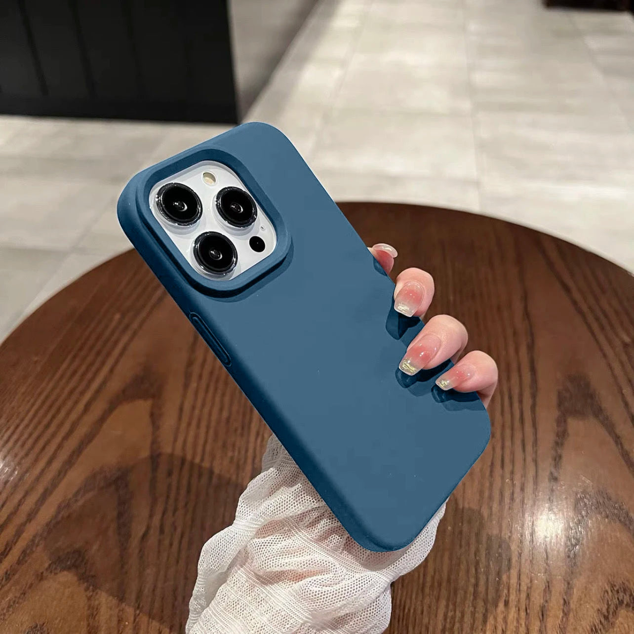 Luxury For Apple Original Silicone Phone Case For iPhone 15 13 12 11 14 Pro Max Mini X XS XR 8 Plus Shockproof Cover Accessories