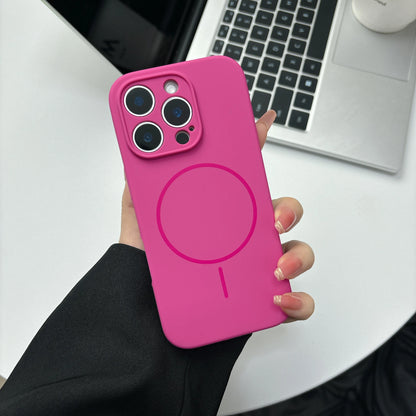 Fashion Fluorescent Silicone Magnetic for Magsafe Case For iPhone 17 Air 16 15 14 Plus 13 12 Pro Max Wireless Charge Candy Cover