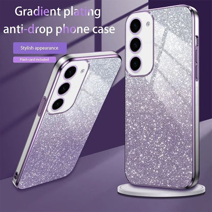 TPU Glitter Magnetic Ring Stand Phone Case For Samsung Galaxy S25 Ultra S24 S23 FE S22 S21 S20 S10 Plus Note 20 Ultra Pro Cover