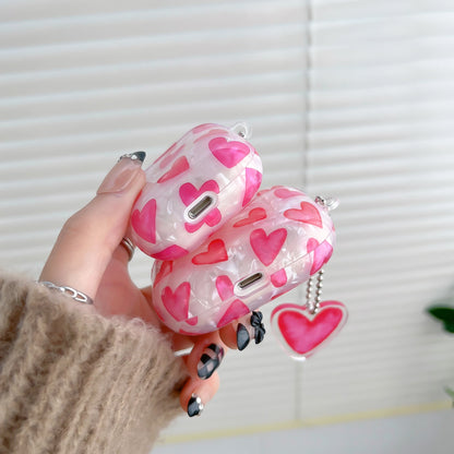 Shell pattern rose heart pattern earphone protection case for AirPods Pro /Airpod 3/AirPods 2/AirPods Pro2 case